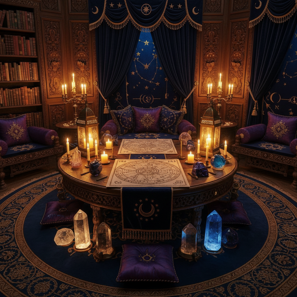 Indian astrologer consulting client for Vedic astrology in Boston