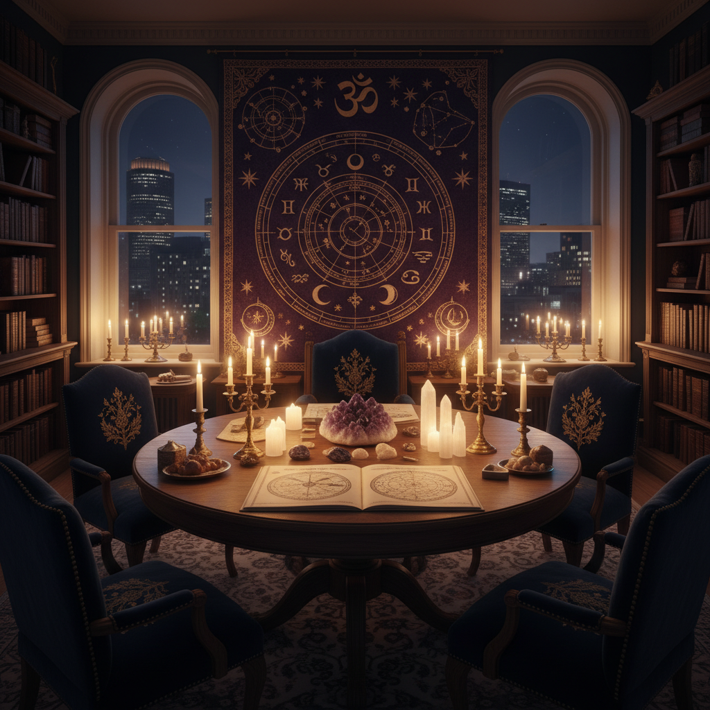Indian astrologer Boston performing Vedic astrology reading session