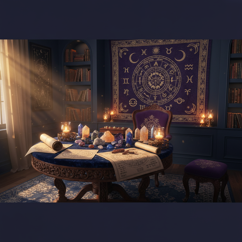 Indian astrologer providing Vedic astrology consultation in Boston office