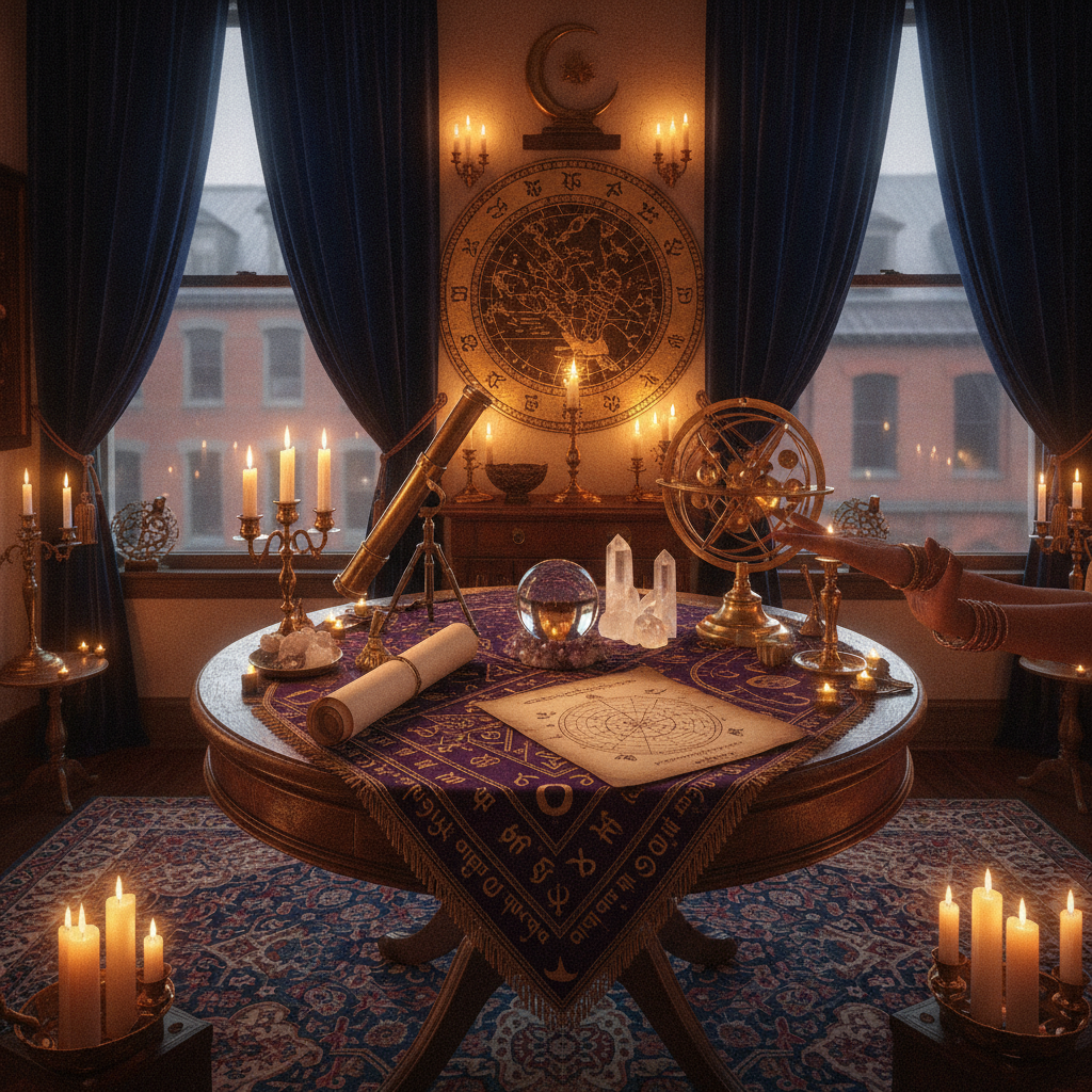 Indian astrologer providing Vedic astrology reading in Boston office
