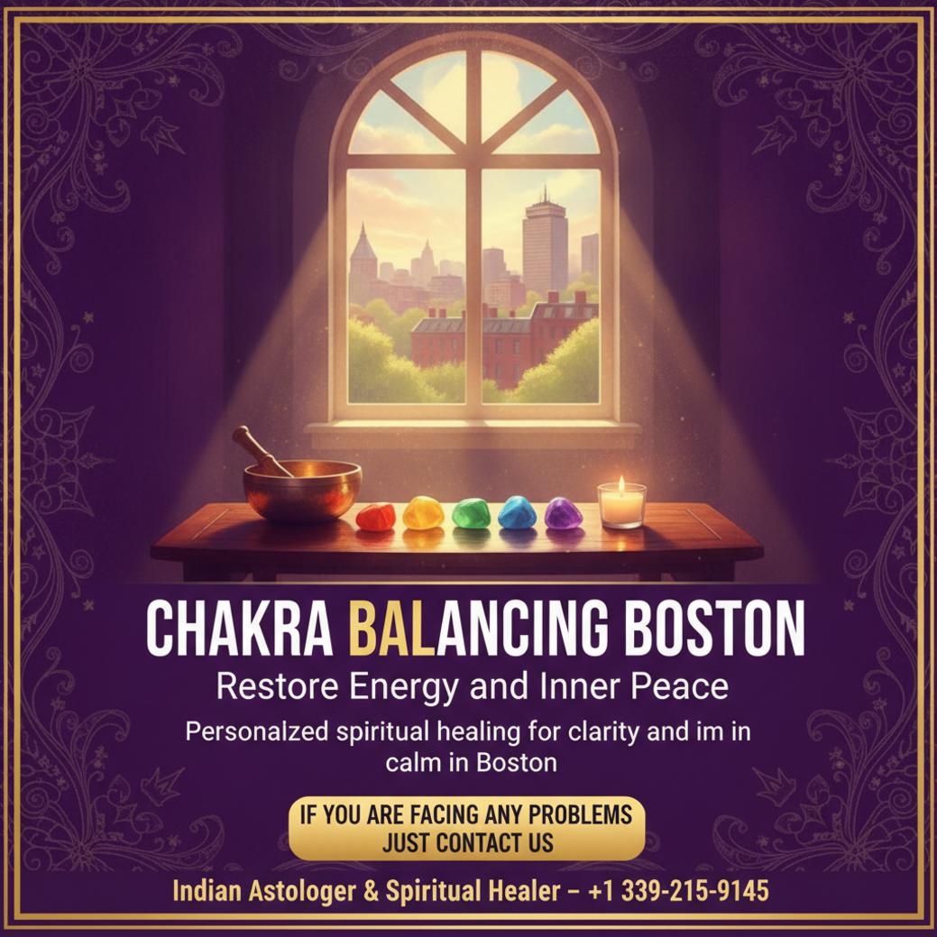 Chakra balancing spiritual healing session setup in Boston meditation room