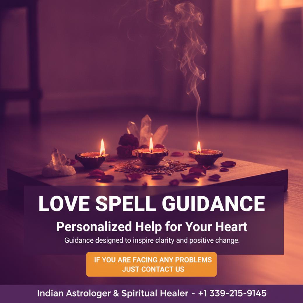 Calm spiritual altar with love spell guidance setting in Malden, MA