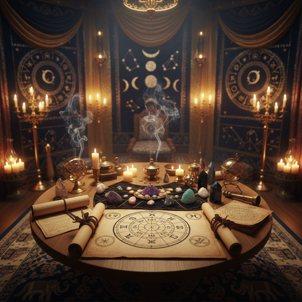 Psychic reading session with Indian astrologer in Boston office
