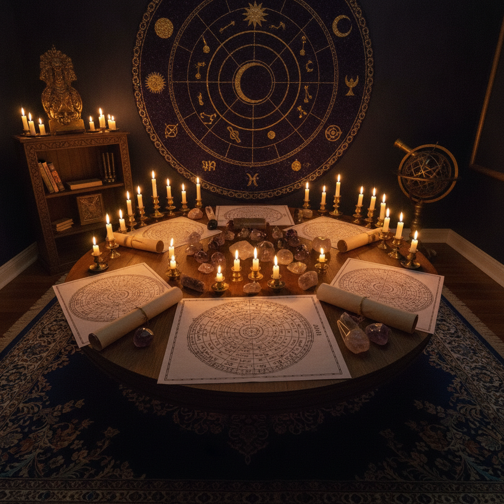 Indian astrologer providing Vedic astrology services in Boston office