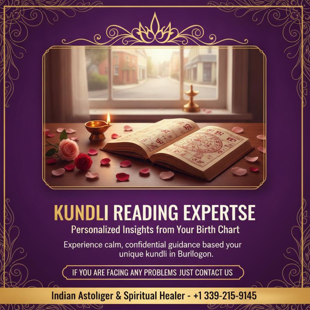 Kundli reading chart with Vedic symbols in Burlington MA sunlight