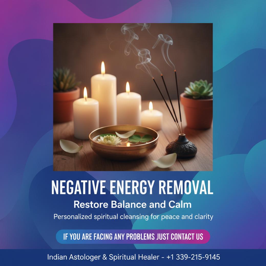 Spiritual negative energy removal setup with incense in Wakefield MA