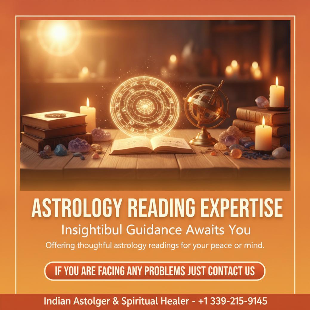 astrology reading setup with chart and astrolabe in Stoneham MA