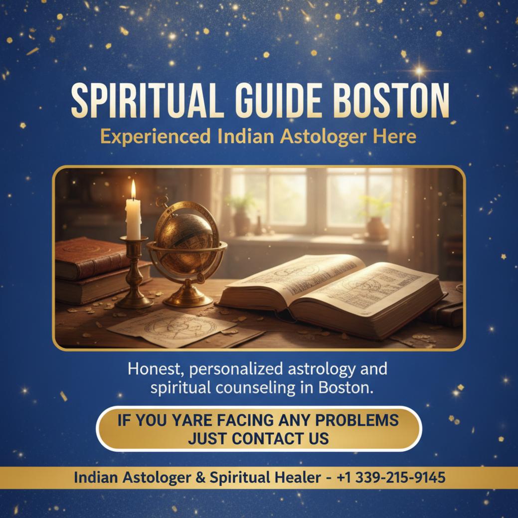 Indian astrologer tools on desk representing Boston astrology practice