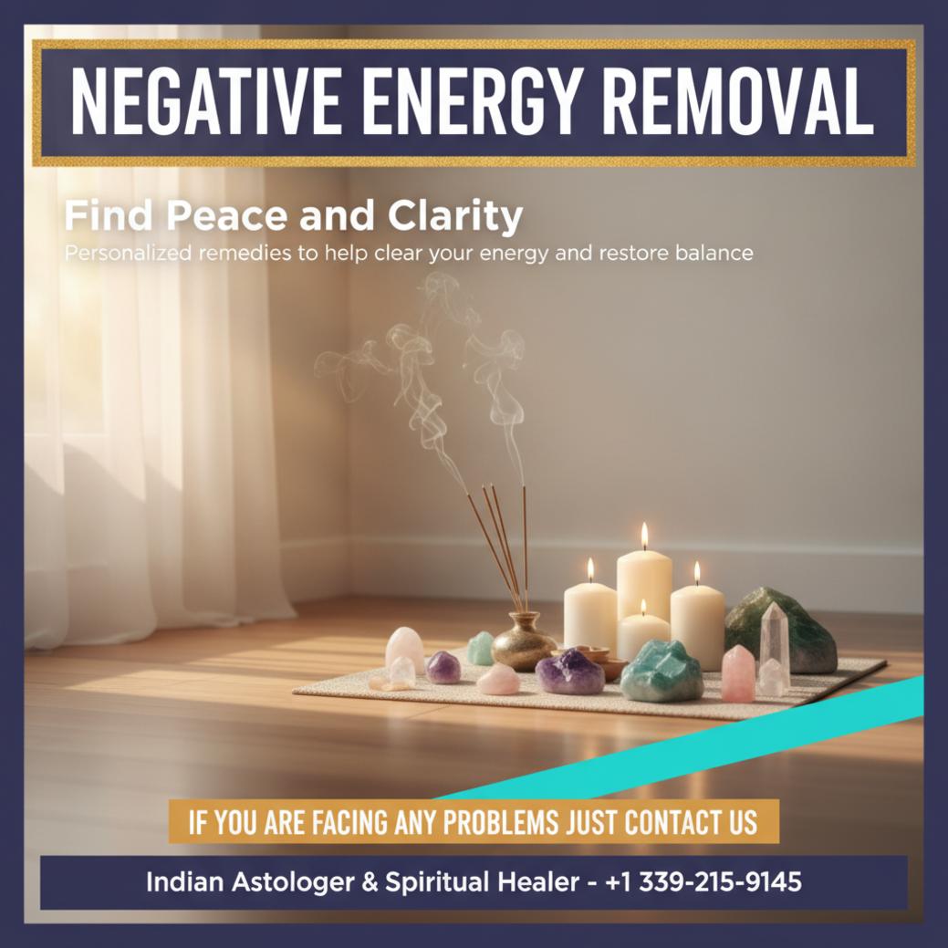 Calm meditation space for negative energy removal in Massachusetts